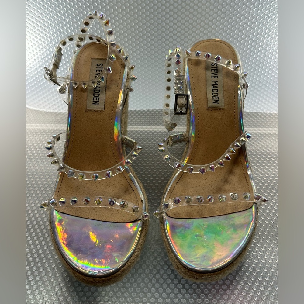 Steve Madden Women's Hazil Espadrille Wedge Sandals Size 6
